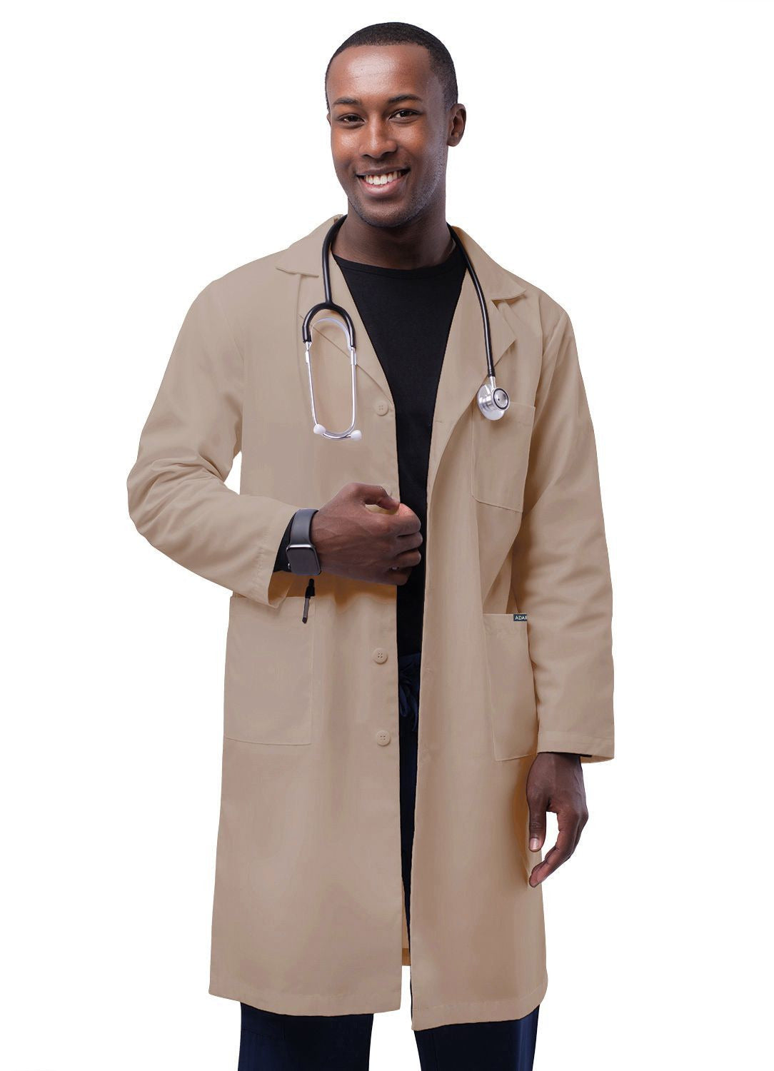 Adar Unisex 39" Lab Coat with Inner Pockets 2