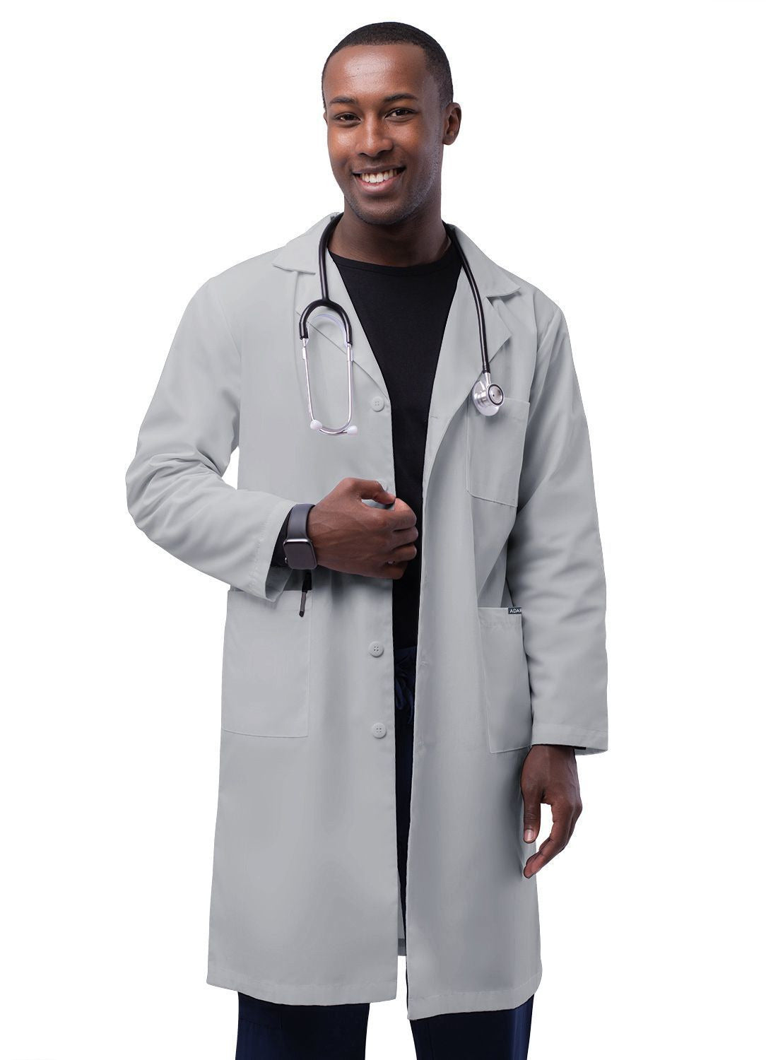 Adar Unisex 39" Lab Coat with Inner Pockets 1
