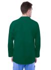 Adar Unisex 31" Classic Consultation Coat - Hunter Green - Navy - Teal Blue