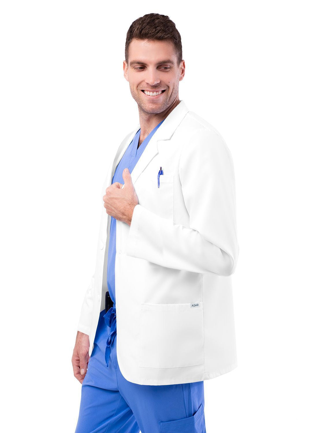 Adar Unisex 31" Classic Consultation Coat