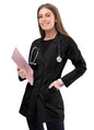 Adar Women's 32" Perfection Lab Coat - Black - White (Copy)