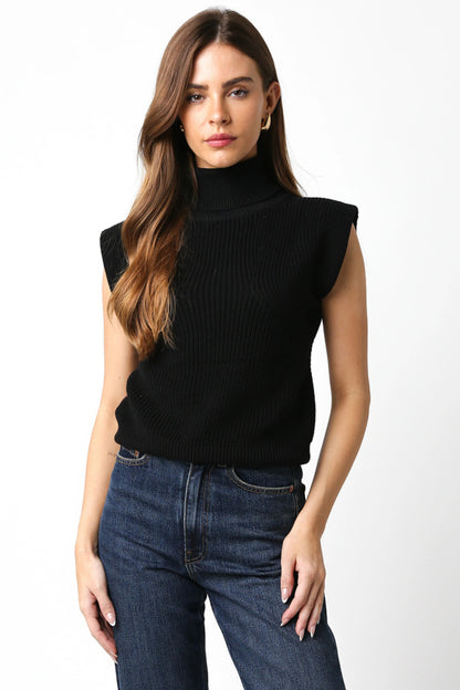 Ruby & Jenna Women's Turtleneck Sweater Vest