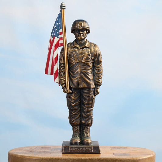 Cracker Barrel Soldier Statue