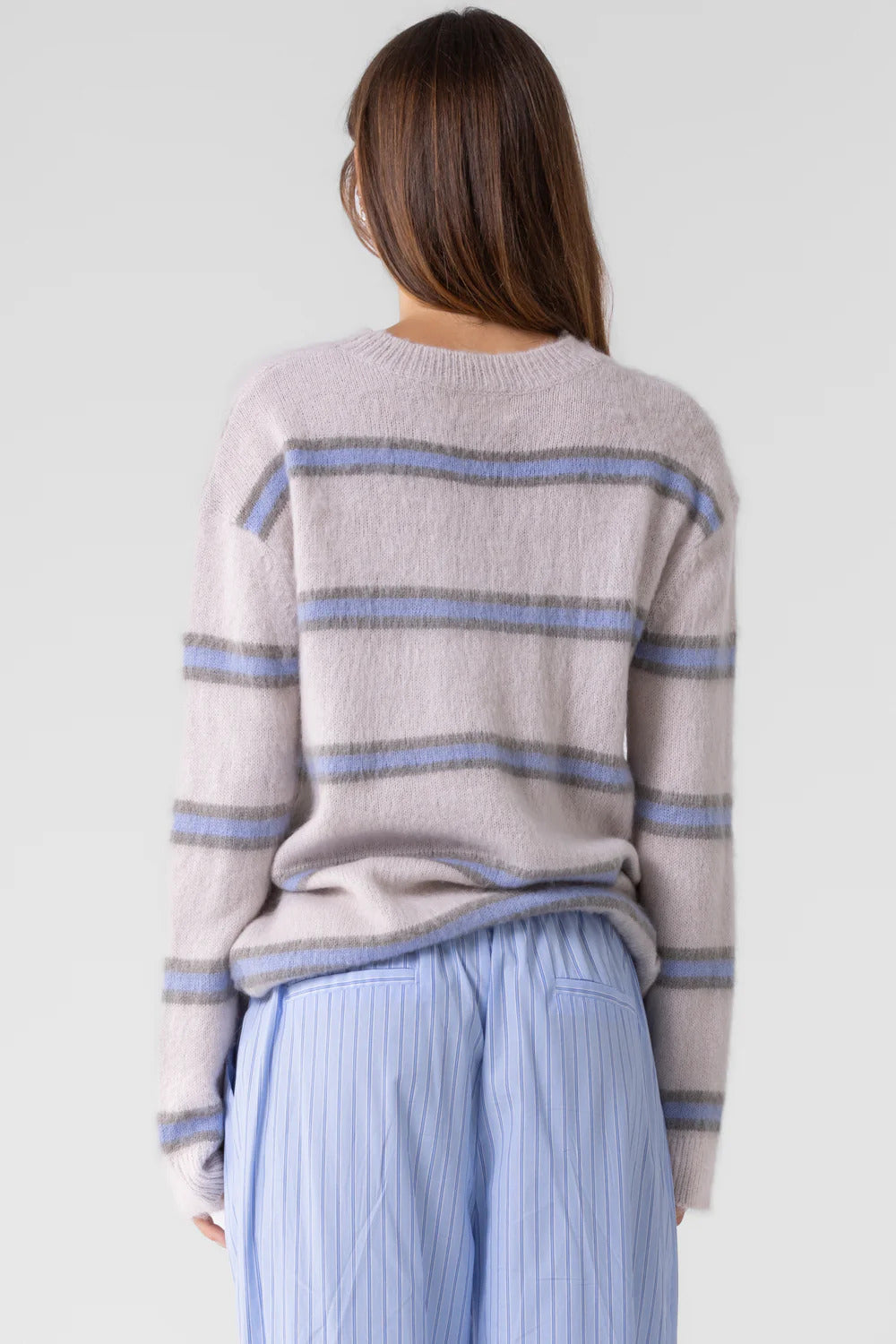 Ruby & Jenna Women's Oversized Stripe Sweater