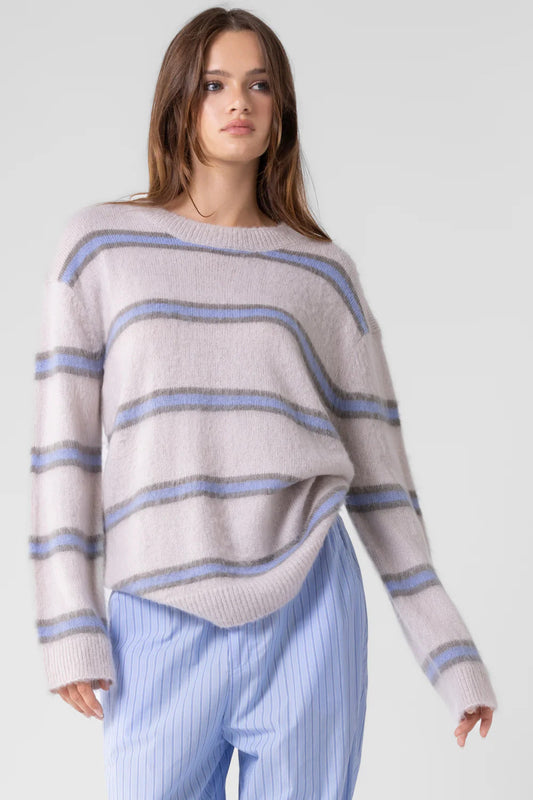 Ruby & Jenna Women's Oversized Stripe Sweater