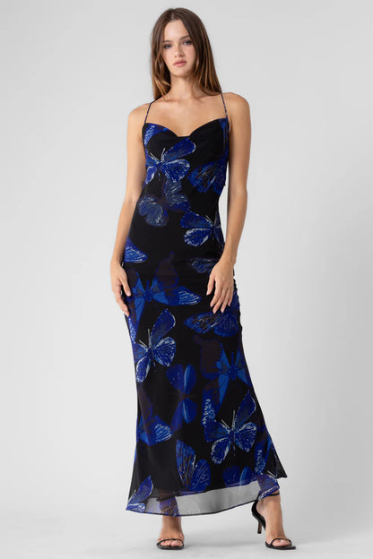 Ruby & Jenna Women's Floral Print Maxi Dress