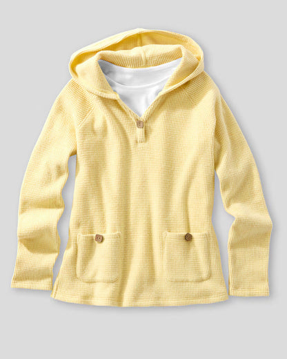 BLAIR Women’s Top Waffle Knit Hoodie (Misses) - x2