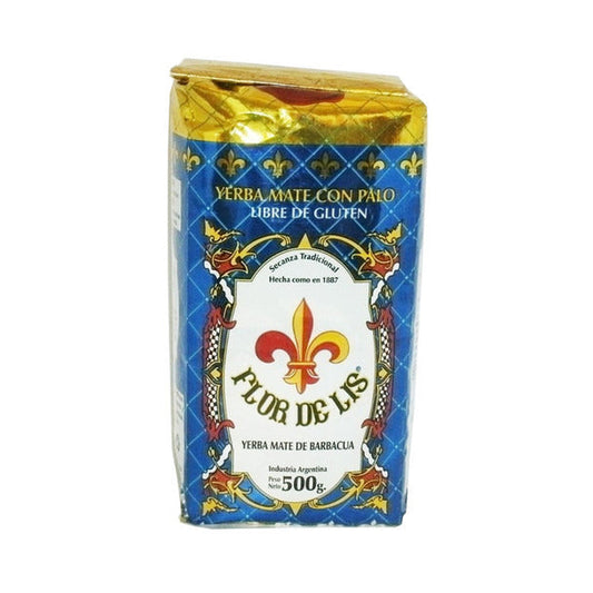 Pampa Direct Flor de Lis Yerba Mate Classic Unique Barbacuá from Misiones Difficult to Find, 500 g / 1.1 lb