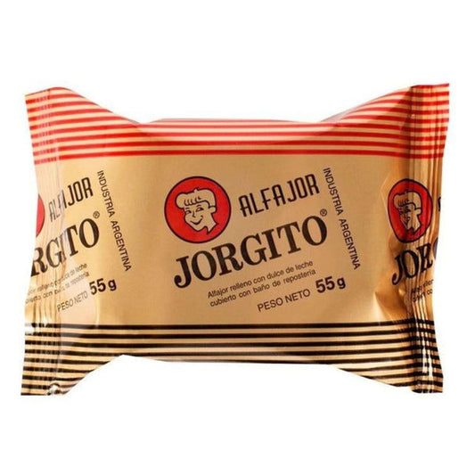 Pampa Direct Alfajor Jorgito Negro Dulce de Leche w/ Chocolate Coating, 55 g / 1.94 oz