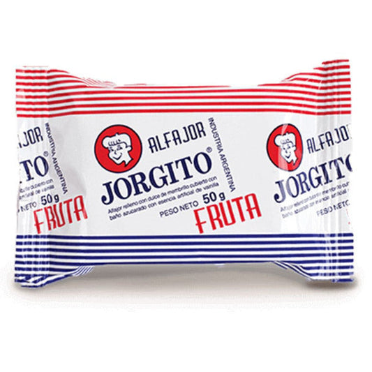 Pampa Direct Alfajor Jorgito Quince Jelly w/ Sugar Coating, 50 g / 1.7 oz (pack of 12)