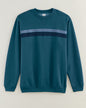 BLAIR John Blair Supreme Fleece Long-Sleeve Stripe Sweatshirt