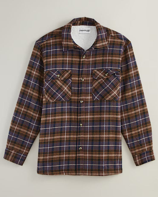 BLAIR John Blair Flannel Sherpa Lined Shirt