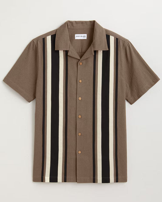 BLAIR John Blair Linen Blend Colorblock Shirt