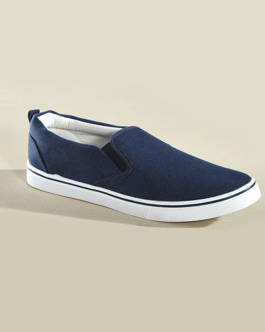 BLAIR Men's Shoes John Blair Canvas Slip-On Shoes (Navy) - x5