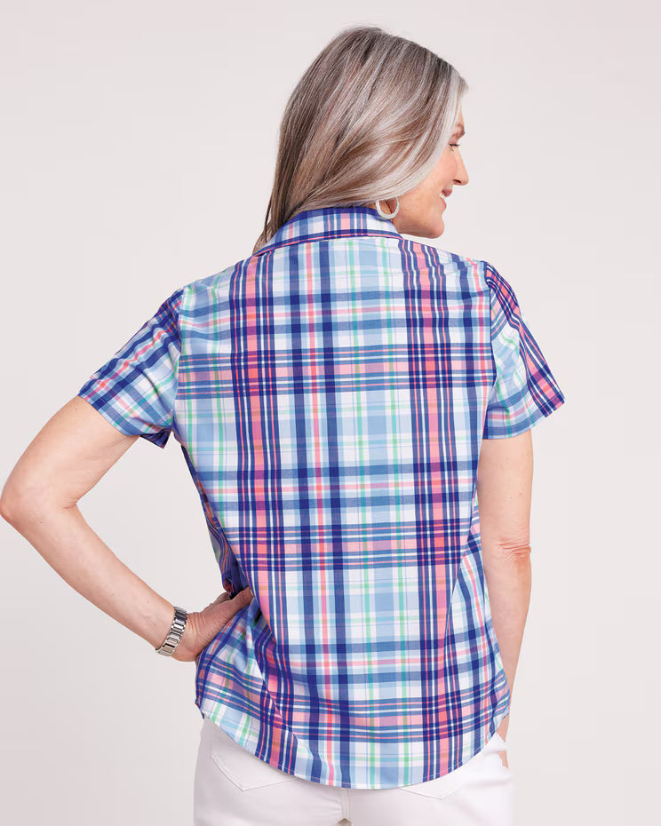 BLAIR Women's Tops Fiesta Camp Shirt (Misses) - x4
