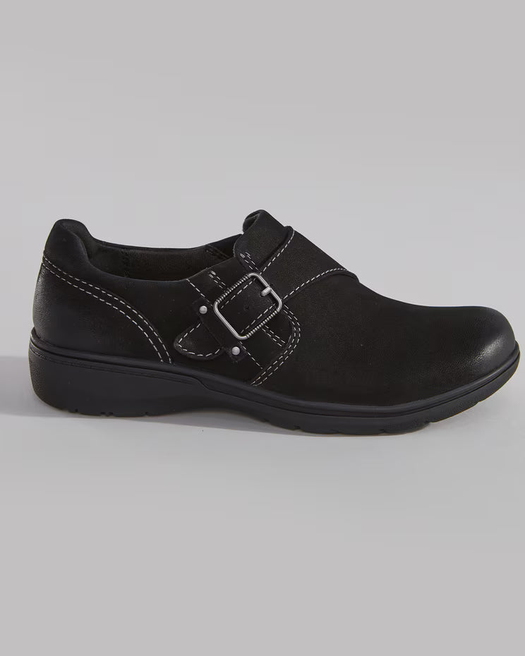 BLAIR Women’s Shoes Carleigh Jazz Slip-Ons By Clarks (Black)