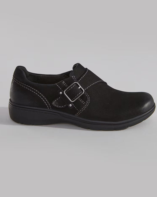 BLAIR Women’s Shoes Carleigh Jazz Slip-Ons By Clarks (Black)