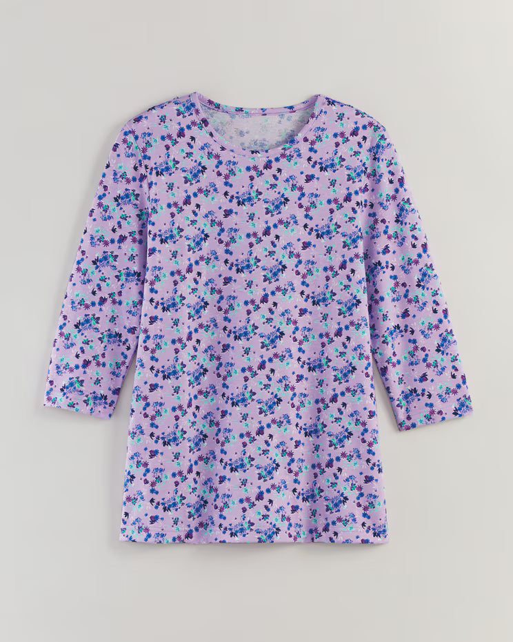 BLAIR Women's Tops Three-Quarter Sleeve Anytime Tee 2 (Petite) - x5
