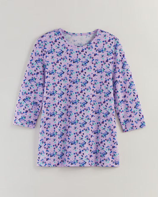 BLAIR Women's Tops Three-Quarter Sleeve Anytime Tee 3 (Petite Short) - x5