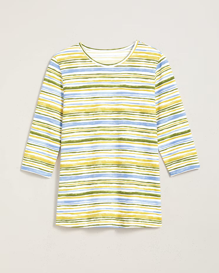 BLAIR Women's Tops Three-Quarter Sleeve Anytime Tee 1 (Petite Short) - x5