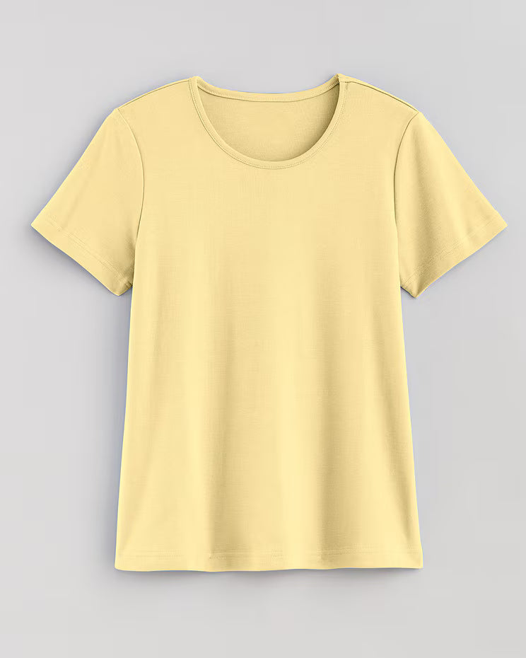 BLAIR Women's Tops Essential Knit Short Sleeve Tee 1 (Petite) - x5
