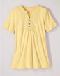 BLAIR Haband Women’s Eyelet Henley Knit Tunic 1 (Petite) - x4