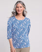 BLAIR Women's Tops Essential Knit Three-Quarter Sleeve Tee 3 (Petite) - x5