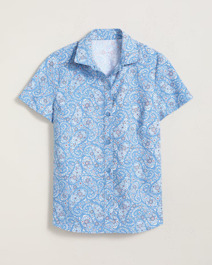 BLAIR Women's Tops Fiesta Camp Shirt (Misses) - x4