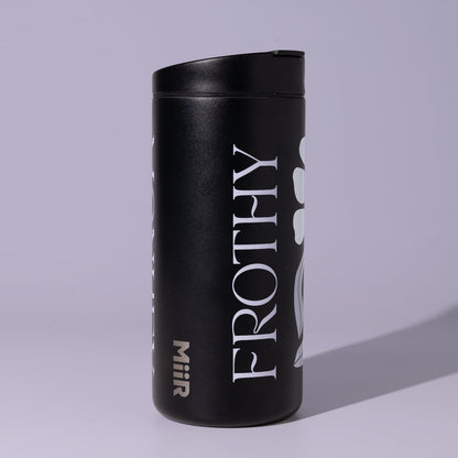 Frothy Monkey 12oz Frothy Monkey Travel Tumbler ( Black )