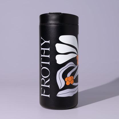 Frothy Monkey 12oz Frothy Monkey Travel Tumbler ( Black )