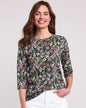 BLAIR Women's Tops Three-Quarter Sleeve Anytime Tee 1 (Petite Short) - x5