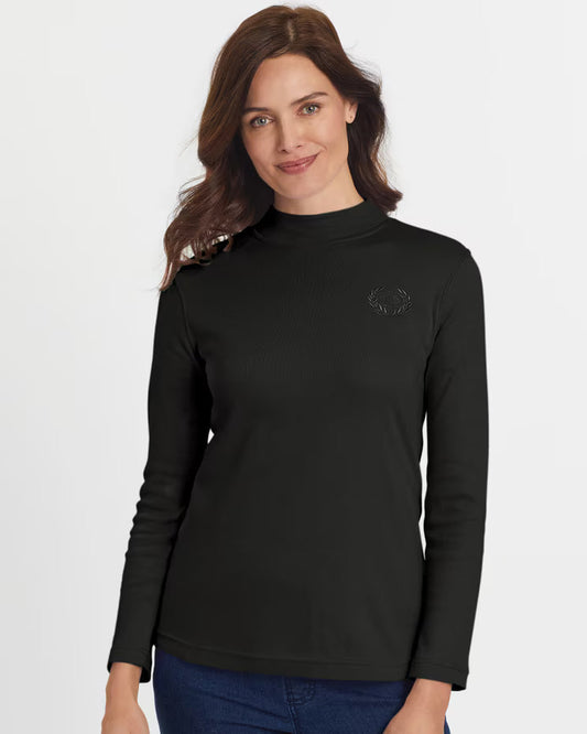 BLAIR Women's Tops Essential Knit Long Sleeve Mock Top 1 (Petite Short) - x5