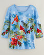 BLAIR Haband Women’s 3/4-Sleeve Print Artista Knit Top 1 (Women Plus) - x4