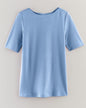 BLAIR Women's Tops Essential Knit Elbow Length Sleeve Boatneck Top (Misses) - x5