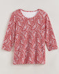 BLAIR Women's Tops Essential Knit Three-Quarter Sleeve Tee 1 (Petite) - x5