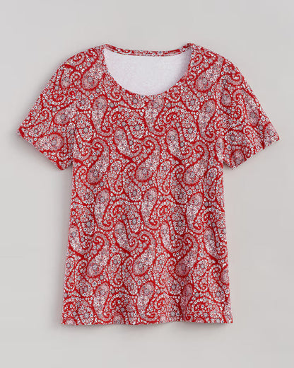 BLAIR Women's Tops Essential Knit Short Sleeve Tee 2 (Petite) - x5