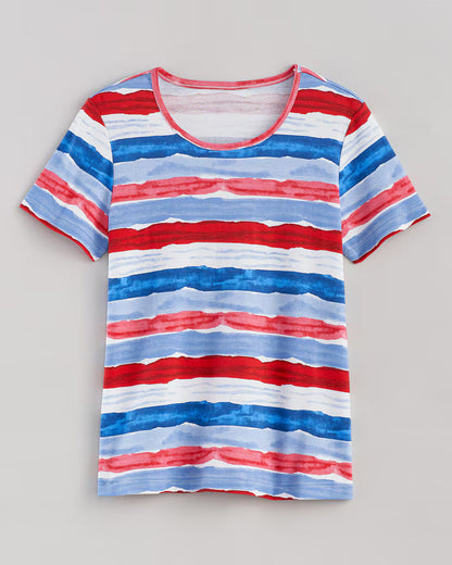 BLAIR Women's Tops Essential Knit Short Sleeve Tee 2 (Petite) - x5