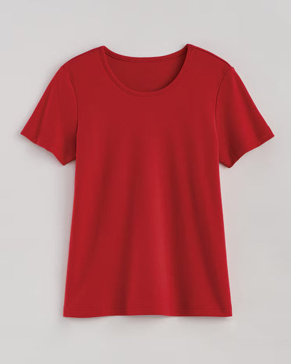 BLAIR Women's Tops Essential Knit Short Sleeve Tee 2 (Petite) - x5
