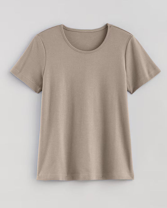BLAIR Women's Tops Essential Knit Short Sleeve Tee 3 (Petite) - x5