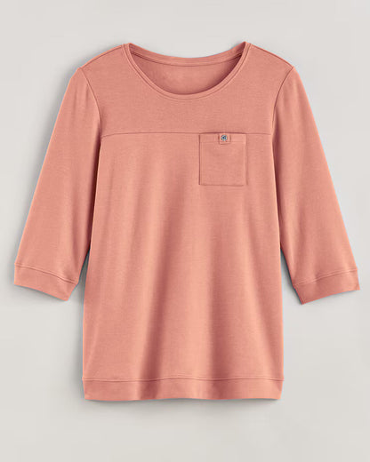 BLAIR Women's Tops Essential Knit Pocket Top (Misses) - x4
