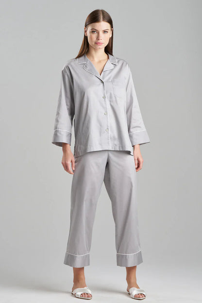 NATORI Cotton Sateen Essentials Notch PJ
