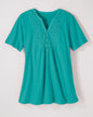 BLAIR Haband Women’s Eyelet Henley Knit Tunic 2 (Petite) - x4