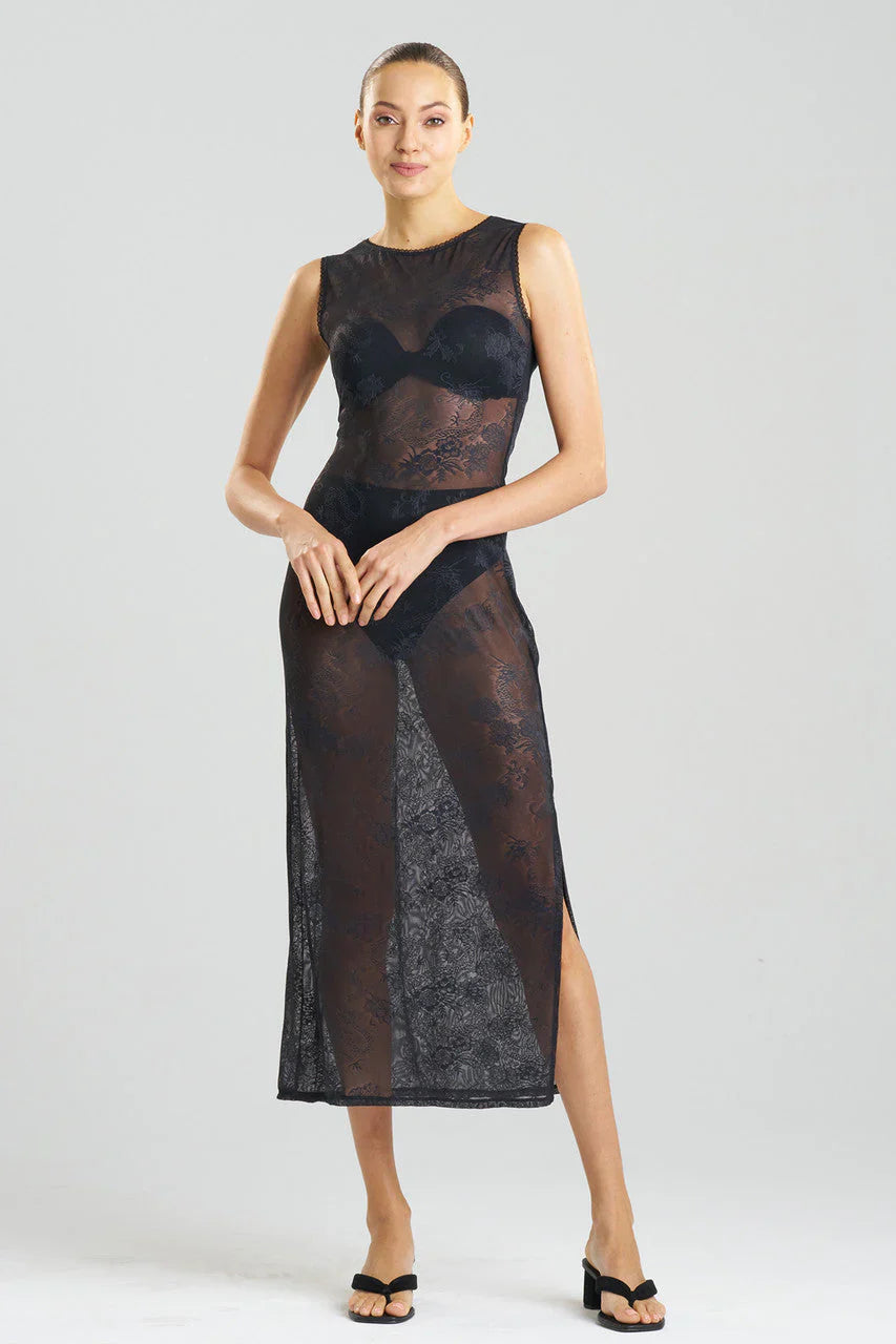NATORI Dragon Lace Slip Dress