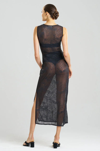 NATORI Dragon Lace Slip Dress