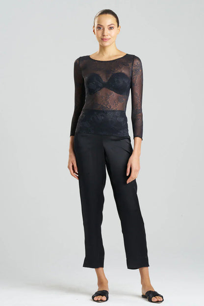 NATORI Dragon Lace Long Sleeve Top