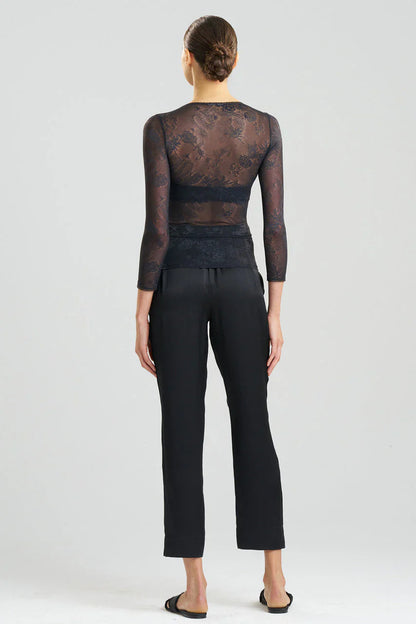 NATORI Dragon Lace Long Sleeve Top