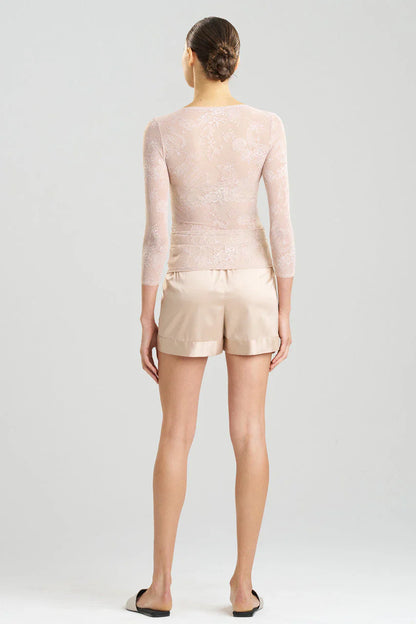 NATORI Dragon Lace Long Sleeve Top