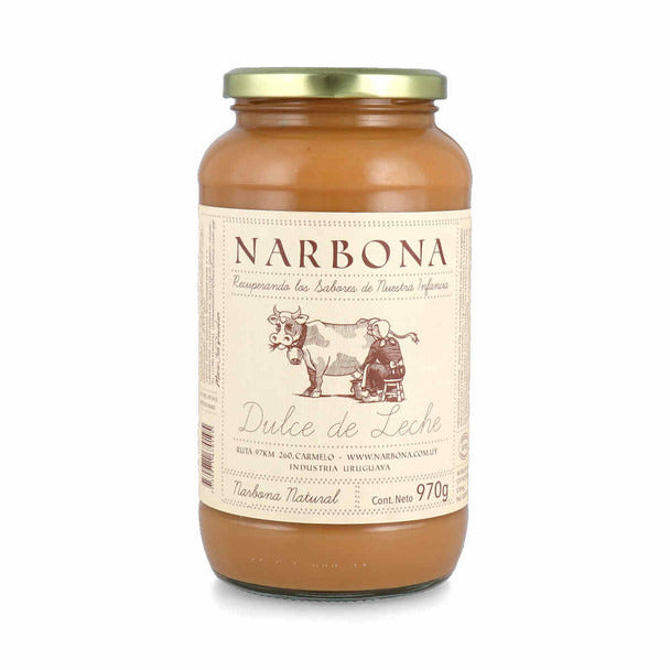 Pampa Direct Narbona Dulce de Leche Sin Conservantes, Aditivos ni Colorantes, No Preservatives Or Additives, Gluten Free Caramel From Uruguay, 970 g / 34.21 oz