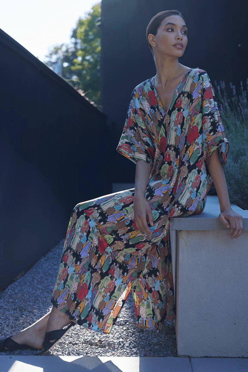 NATORI Dynasty Caftan - Black