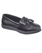 BLAIR Womens's Shoes Dr. Max Leather Kiltie Tassel Loafers (Black) - x2